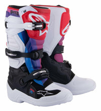 Load image into Gallery viewer, ALPINESTARS BOOT TECH7S W/B/RAINBOW 5 2015017-289-5