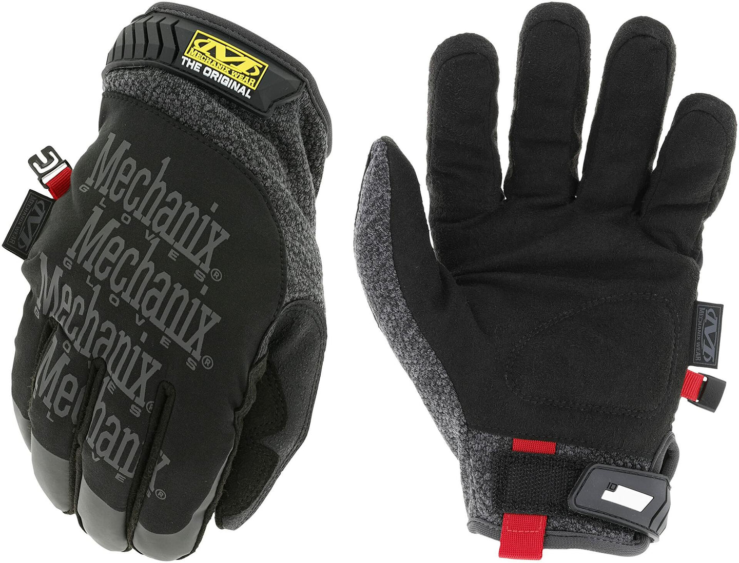 Mechanix Wear: ColdWork Original Winter Work Gloves with Secure Fit, Equipped with 40g 3M Thinsulate, Wind + Water Resistant, Touch Capable Winter Gloves, for Mild Cold Weather (Black/Gray, XX-Large)