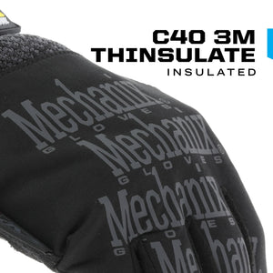 Mechanix Wear: ColdWork Original Winter Work Gloves with Secure Fit, Equipped with 40g 3M Thinsulate, Wind + Water Resistant, Touch Capable Winter Gloves, for Mild Cold Weather (Black/Gray, XX-Large)