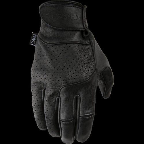 THRASHIN SUPPLY CO. GLOVES SIEGE LTHR BLK MD TSG-0001-09