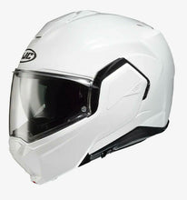 Load image into Gallery viewer, HJC i100 Solid Modular Motorcycle Helmet White XL