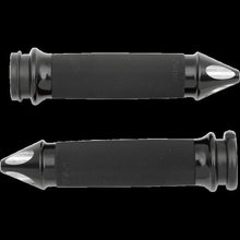 Load image into Gallery viewer, AVON GRIPS 08-19 FLHT CUSTOM SPIKE GRIPS BLK AVON CC-86-ANO-SP-FL - Motomike Canada