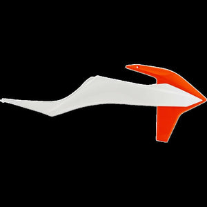 Acerbis - 19-22 KTM 125-500 SX/SX-F/XC-F/XC/XCF-W/XC-W/EXC/EXC-F Radiator Shroud - 16 Org/Wht/16 Org (2726515412)