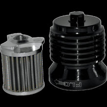 Load image into Gallery viewer, PC RACING FLO FILTER SPIN ON ANODIZED BLK PCS4B