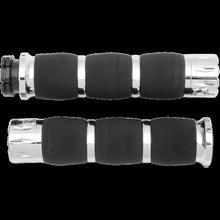 Load image into Gallery viewer, AVON GRIPS AIR CUSHIONED CHROME METRIC TOURING RIVAL MT-AIR-90-CH-RI