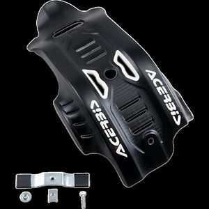 Acerbis Glide Plate (BLACK/WHITE) For 19-22 KTM 450SXF