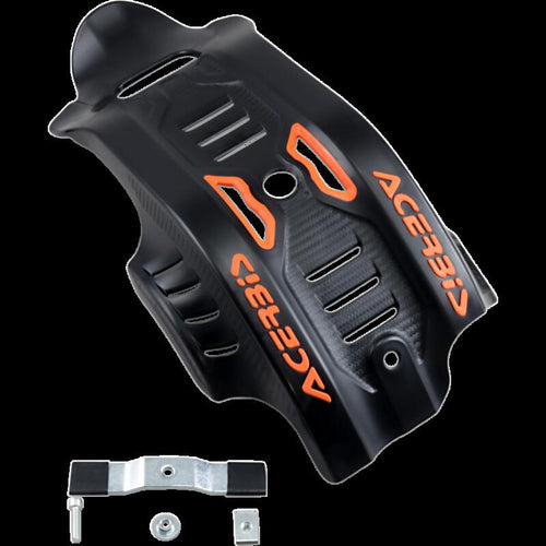 Acerbis Glide Plate (BLACK/16 ORANGE) For 19-22 KTM 450SXF