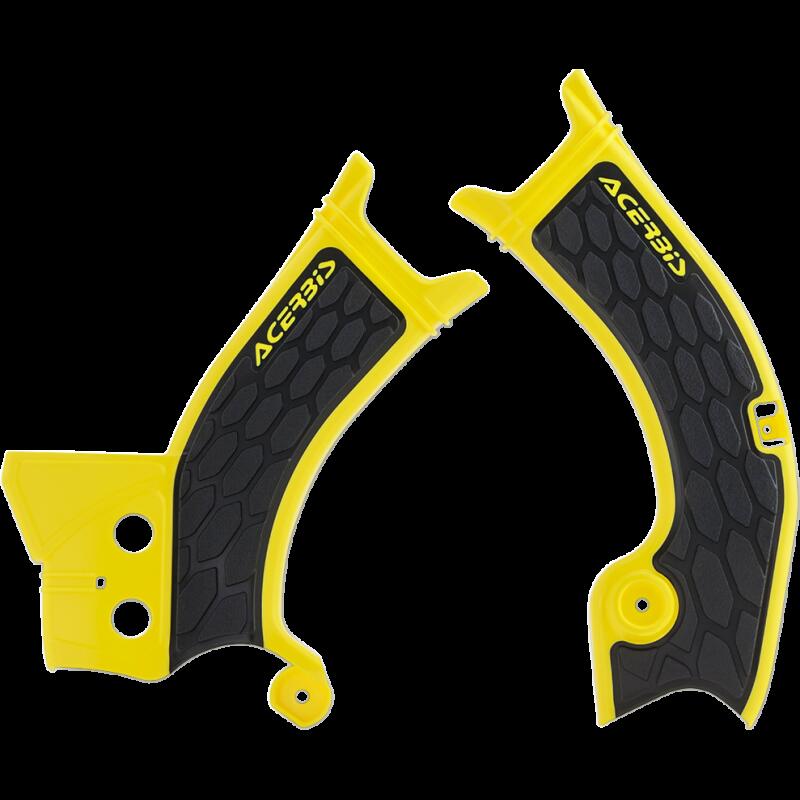 Acerbis - 18-24 Suzuki RMZ250/ RMZ450 Frame Guard X Grip - Yellow/Black (2686601017)