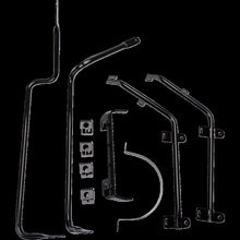 Load image into Gallery viewer, CYCLE VISIONS 06-17 FXD BLK BGGERTAIL S/BAG MOUNTS CV-7400B