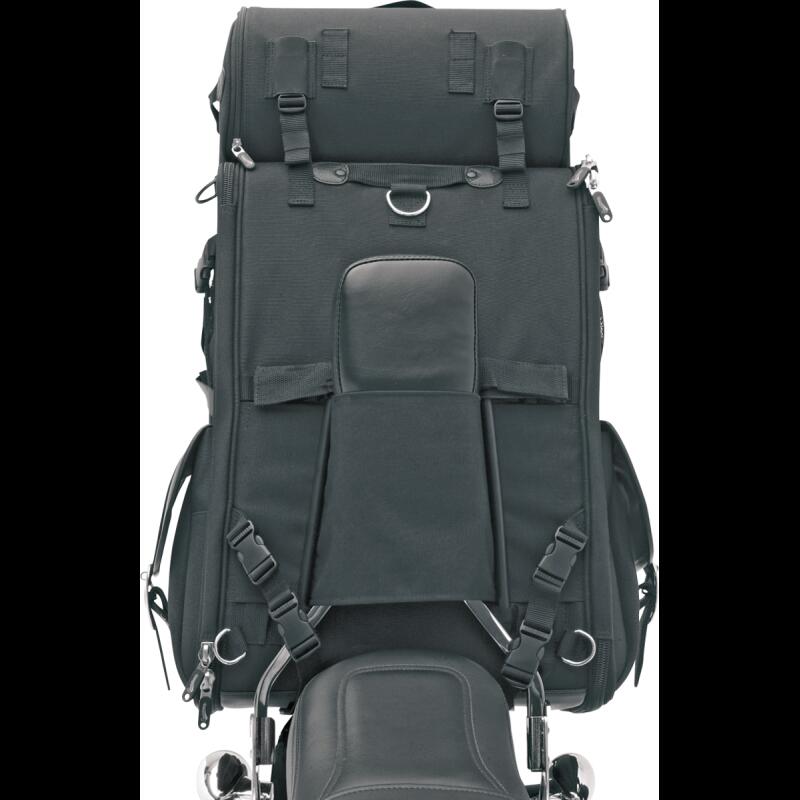 SADDLEMEN BR3400 BACKREST SEAT SISSY BAR BAG 3515-0107