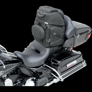 SADDLEMEN BR3400 BACKREST SEAT SISSY BAR BAG 3515-0107