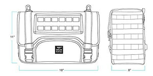 BILTWELL EXFIL-36 SADDLEBAGS BLACK 3012-01