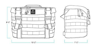BILTWELL EXFIL-18 SADDLEBAGS BLACK 3011-01