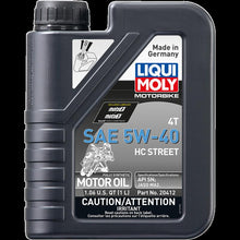 Load image into Gallery viewer, LIQUI MOLY OIL HC STREET 5W40 1L 20412