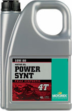 Load image into Gallery viewer, MOTOREX POWER SYNT 4T 10W60- 4 LITER 306210