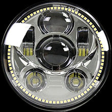 Load image into Gallery viewer, SPEED DEMON 45W - 5.75" Motorcycle Headlight - Chr- w/ DRL Halo - DOT 10-20209