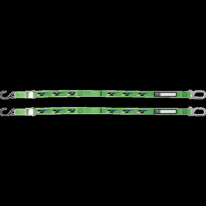 FACTORY EFFEX-APPAREL TIE DOWNS KAWASAKI BK/GRN 22-45182