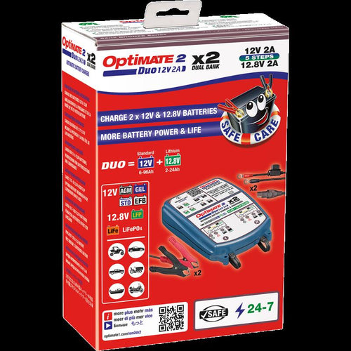 TECMATE OPTIMATE 2 DUO X2 BANK TM-571