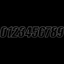 Load image into Gallery viewer, D'COR VISUALS NUMBER DCOR SLH #6 BLK 6" 45-29-6
