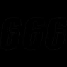 Load image into Gallery viewer, D'COR VISUALS NUMBER DCOR SLH #6 BLK 6" 45-29-6