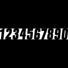 Load image into Gallery viewer, FACTORY EFFEX FACTORY 6" NUMBER BLACK #0 08-90040