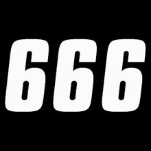 Load image into Gallery viewer, FACTORY EFFEX FACTORY 7" NUMBER WHITE #6 08-90096