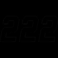 Load image into Gallery viewer, D'COR VISUALS NUMBER DCOR RCE #2 BLK 6" 45-35-2