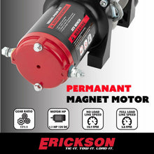 Load image into Gallery viewer, ERICKSON ERICKSON 2500 LB DC WINCH  3/16" X 50' STEEL ROPE 06422