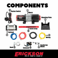 Load image into Gallery viewer, ERICKSON ERICKSON 4000 LB DC WINCH  7/32" X 50' STEEL ROPE 06428
