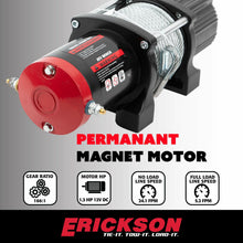 Load image into Gallery viewer, ERICKSON ERICKSON 4000 LB DC WINCH  7/32" X 50' STEEL ROPE 06428