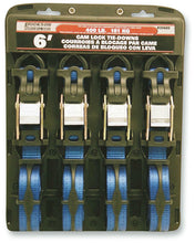 Load image into Gallery viewer, ERICKSON 1"x6' 1200LB CAM BUCKLE TIE-DOWN 4PK 35605-ER