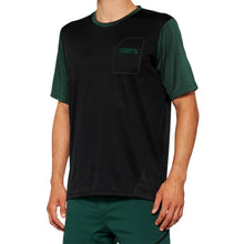 Load image into Gallery viewer, 100% RIDECAMP SHORT SLEEVE JERSEY BLACK/FOREST GREEN - M 40027-00001