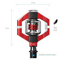 Load image into Gallery viewer, CRANK BROTHERS PEDAL CANDY 7 RED/RED 15982 - Motomike Canada