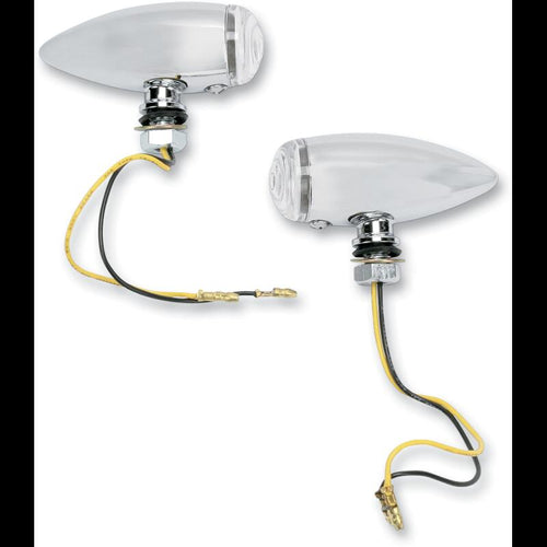 DRAG SPECIALTIES SMOOTH LED M/LIGHTS CLEAR/AMB (PR) 7805-2068