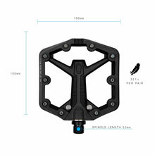 Load image into Gallery viewer, CRANK BROTHERS PEDAL STAMP 1 SMALL BLACK GEN 2 16810