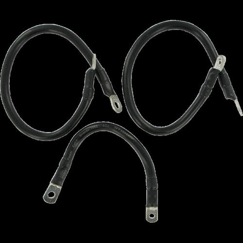 DRAG SPECIALTIES 65-79 FLH BLACK BATTERY CABLE KIT 79-3006-1