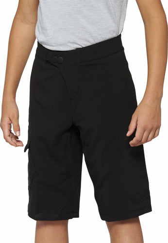 100% RIDECAMP YOUTH SHORTS NAVY - 24 40033-00005
