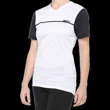 Load image into Gallery viewer, 100% RIDECAMP WOMEN'S SHORT SLEEVE JERSEY WHITE/BLACK - XL 40035-00011