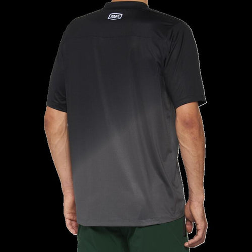100% CELIUM SHORT SLEEVE JERSEY BLACK/CHARCOAL - M 40011-00001