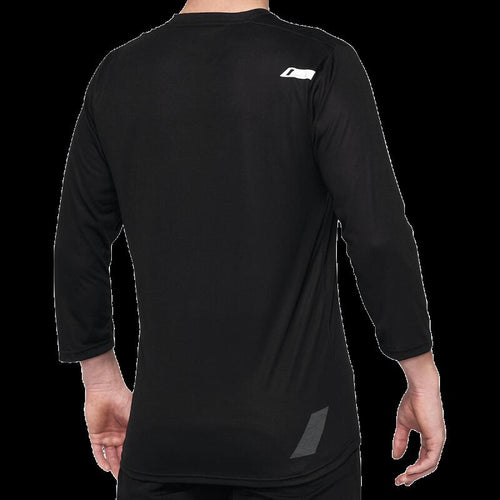 100% AIRMATIC 3/4 SLEEVE JERSEY BLACK - L 40018-00002