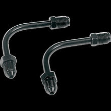 Load image into Gallery viewer, GOODRIDGE LONG 90 DEG. TUBE ADAPTER BLACK P691-03BK