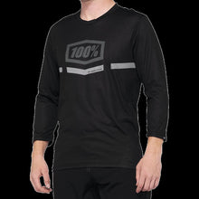 Load image into Gallery viewer, 100% AIRMATIC 3/4 SLEEVE JERSEY BLACK - S 40018-00000