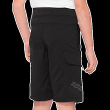 Load image into Gallery viewer, 100% RIDECAMP YOUTH SHORTS BLACK 28 40033-00003