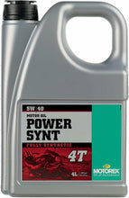 Load image into Gallery viewer, MOTOREX POWER SYNT 4T 5W40- 4 LITER 305658