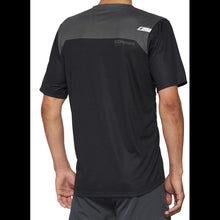 Load image into Gallery viewer, 100% AIRMATIC SHORT SLEEVE JERSEY BLACK/CHARCOAL - L 40014-00002