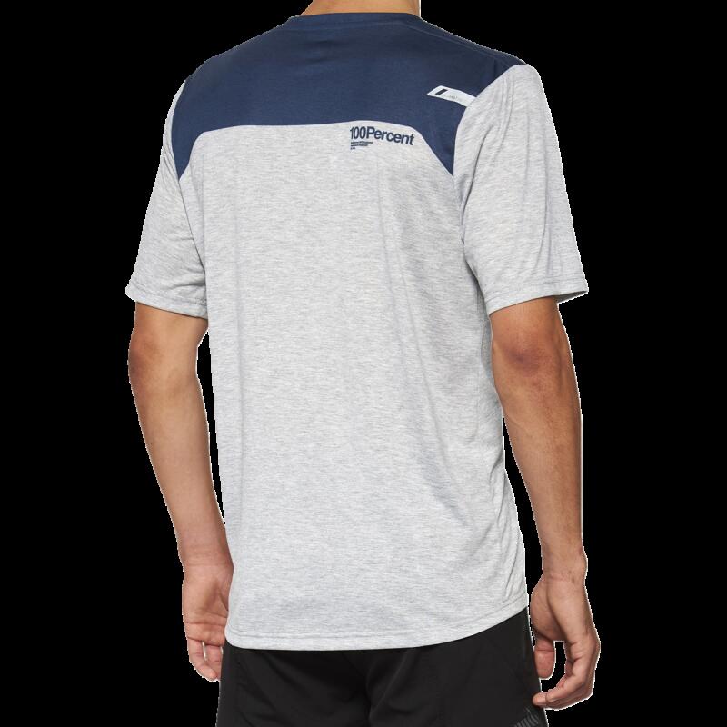 100% AIRMATIC SHORT SLEEVE JERSEY GREY/MIDNIGHT - L 40014-00017