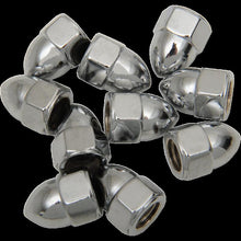 Load image into Gallery viewer, DRAG SPECIALTIES 5/16 X 18 CHROME ACORN REFILL (10) MPB105