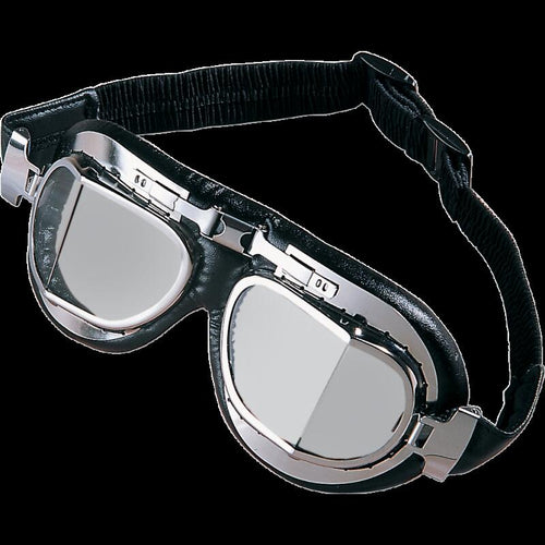 DRAG SPECIALTIES RED BARON GOGGLES W/ S/S ACCENTS EA DS-110329