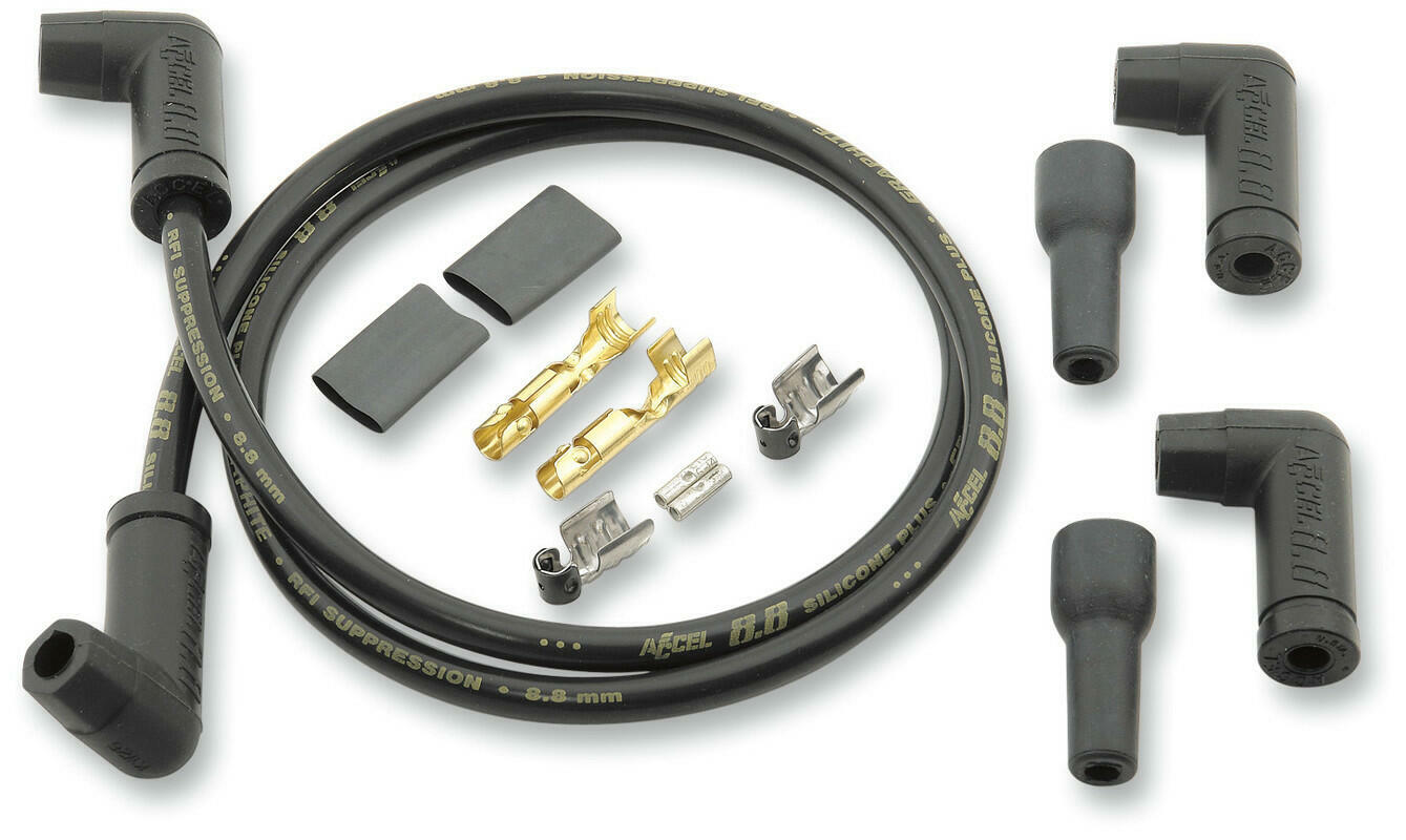 ACCEL 8.8 UNIVERSAL BLACK WIRE SET (2 PLUG) 173083K