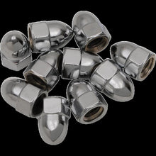 Load image into Gallery viewer, DRAG SPECIALTIES 7/16-14 CHRM ACORN NUTS(10) CY-CHROME MPB109